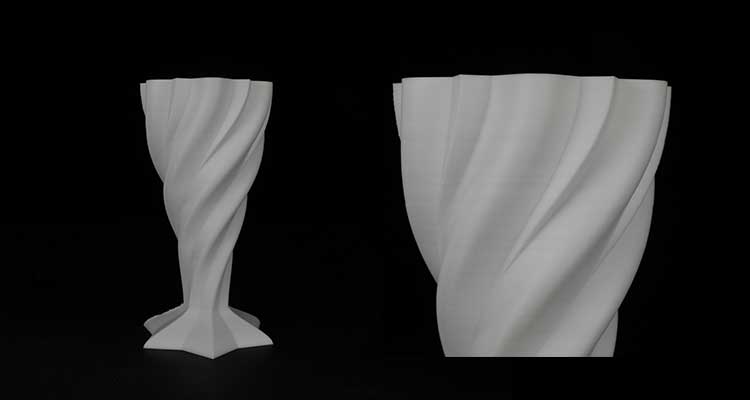 What is the printing effect of different nozzle sizes of pellet 3d printer?