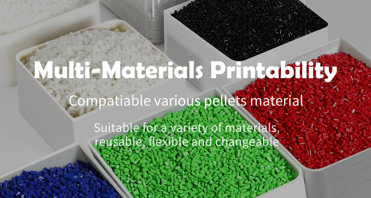 How does 3D printing with pellets work?